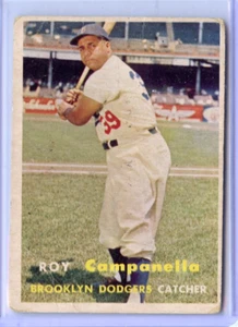 1957 Topps Roy Campanella Brooklyn Dodgers #210 ⭐️💥🎯 En muy buena condición - Imagen 1 de 2