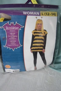 Rubies II Bumblebee Costume Outfit 3 pieces L 12-14  Tunic Tights Headband EPOC - Picture 1 of 2
