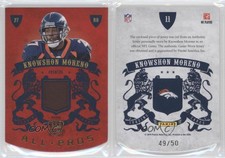 2010 Panini Crown Royale All-Pros Materials Prime /50 Knowshon Moreno #11