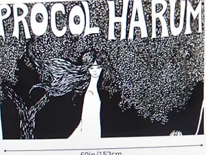 PROCOL HARUM "60 X 40" WALL HANGING CLOTH TAPESTRY - Picture 1 of 1