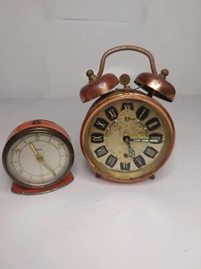 German PETER Alarm Clock Rare Vintage + Diehl Clock. UNTESTED - Picture 1 of 3
