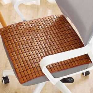 Summer Cool Mat Bamboo Salon Cushion Bamboo Car Ventilated Seat Cover - Picture 1 of 19