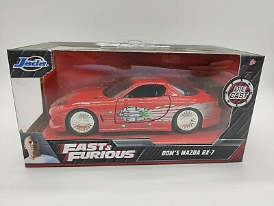 AUTO JADA TOYS FAST AND FURIOUS DOM'S MAZDA RX-7 1:32 NUOVA SCATOLA - Immagine 1 di 4