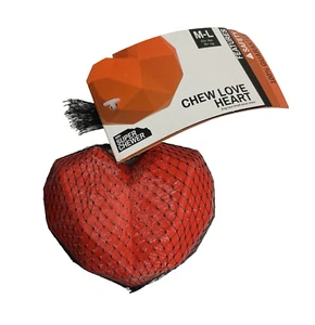 Bark Box Super Chewer Chew Love Heart Rubber Dog Toy, Size M-L, 20+ lbs. NEW - Picture 1 of 2