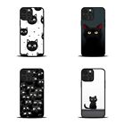 white black cat face Tough Case For Apple iPhone For Samsung