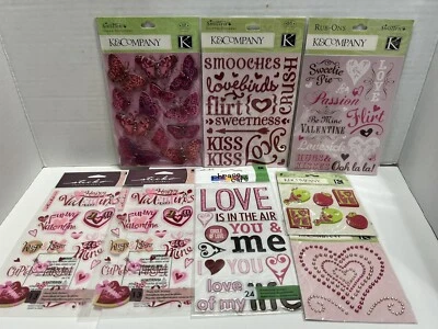  Lote de 8 pegatinas 3D de San Valentín para diario basura Foto 1 de 3