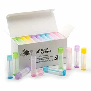 Multi-Color Empty Lip Balm Containers - 50 pcs included, DYI Own Lip Vials - Picture 1 of 7