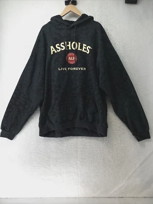 Sudadera con Capucha Pullover A--holes Live Forever Verde Negro Tie Dye Cordón Talla XXL Foto 1 de 4