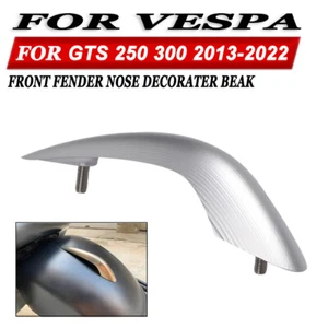 Gray Front Fender Nose Decorater Beak For Vespa GTS250 GTS300 GTS 2013-2022 - Picture 1 of 4
