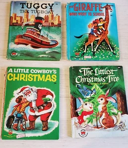 LOT OF 4 1950'S WONDER BOOKS, Hard Cover, - Picture 1 of 15