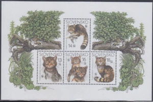 ESLOVAKIA Sc # 434a-d CPL MNH HOJA de 4 - FONDO MUNDIAL PARA LA NATURALEZA - Imagen 1 de 1