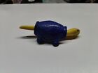 Vintage 1960S Turtle Bobblehead Tail Wags Plastic Nodder Blue And Yellow 5