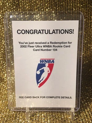 2002 Fleer Ultra #104 WNBA Ashja Jones Washington Mystics UConn Redemption RC - Image 1 of 2
