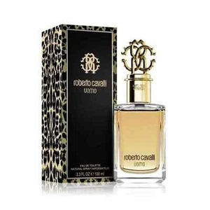 ROBERTO CAVALLI UOMO-EDT-SPRAY-3.3 OZ-100 ML-AUTHENTIC-MADE IN FRANCE - Picture 1 of 2