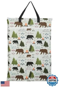 Large Hanging Wet/Dry Cloth Diaper Pail Bag for Reusable Diapers or Laundry ( - Picture 1 of 1