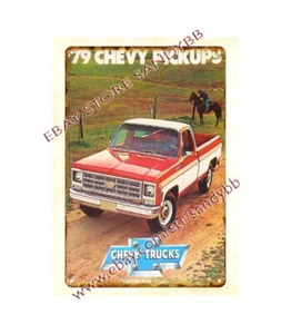 indoor bedroom ideas 1979 autos car auto Pickup Truck autos metal tin sign - Picture 1 of 4