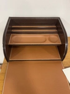New Ralph Lauren Home Collection BRENNAN Leather Writers Box - Picture 1 of 10