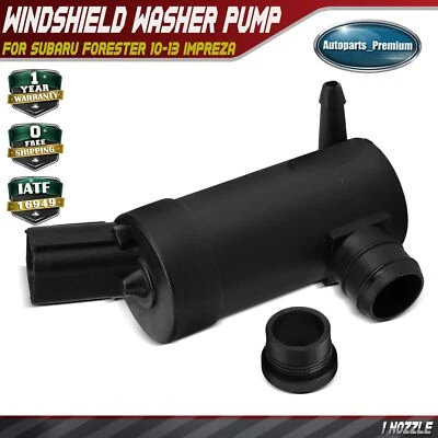 Bomba de lavado de parabrisas delantero con ojal de goma para Subaru Forester 10-13 Impreza Foto 1 de 4