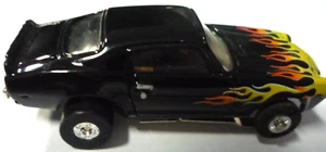 Johnny Lightning  Auto World HO Slot Car 1970 Chevrolet Camaro Black with FLAMES - Picture 1 of 4