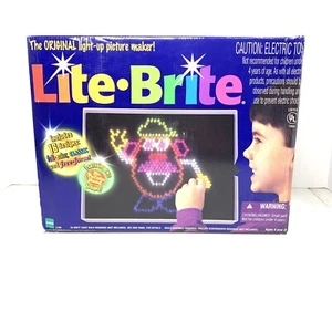 Lite Brite Spielzeug & 10 unbenutzte Blätter funktioniert Vintage 1998 OVP - Bild 1 von 7
