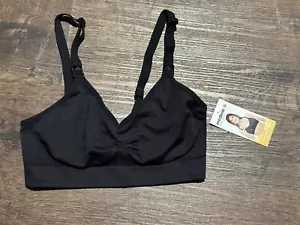 NWT Medela Maternity & Nursing Wireless Soft Bra Bralette Size Small 🖤 Black - Picture 1 of 3