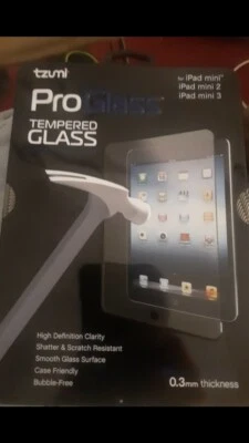 New Tzumi Pro Glass Tempered Glass Screen Protector For Ipad Mini, Mini 2 or 3 - Image 1 of 4