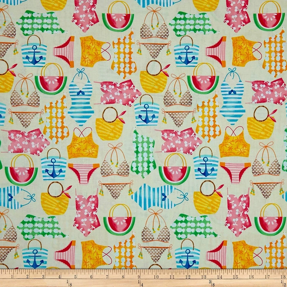 Tecido Náutico - Biquíni Just Beachy Beach Bag Maiô - Henry Glass YARD - Imagem 1 de 1