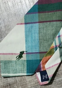 Vintage Polo Ralph Lauren Classic Plaid Multicolor Preppy Tie-Made in USA - Picture 1 of 4
