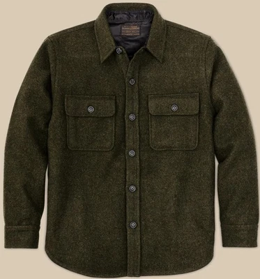 Filson CPO Wool Jac Shirt Forest Green, Men's 2XL NWT MSRP $425 - Image 1 of 4