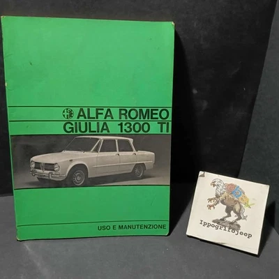 Libretto uso e manutenzione Alfa Romeo Giulia 1300 TI italiano originale 1970 - Immagine 1 di 4