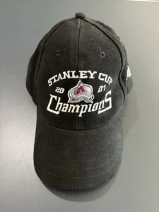 Vintage Colorado Avalanche Stanley Cup Champions 2001 Hat NHL Drew Pearson New - Picture 1 of 6