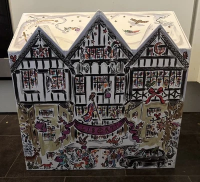 Liberty Christmas Advent Calendar 2024 EMPTY with Gold Shredded Paper Beds - Image 1 of 4