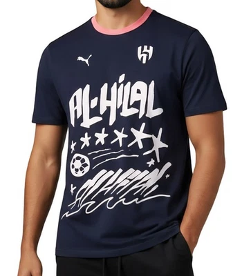 Camiseta PUMA Hoops x Al Hilal talla XXL azul/rosa. 631701 01. Foto 1 de 4