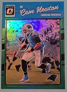 2016 Donruss Optic /5 Cam Newton Green Prizm #13 Carolina Panthers SSP NR! - Picture 1 of 2