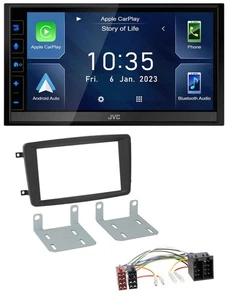 JVC DAB Bluetooth MP3 USB 2DIN Autoradio für Mercedes C W203 2000-2004 - Bild 1 von 9