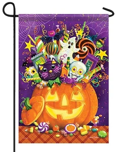 Tricky Treats Garden Flag - Picture 1 of 1