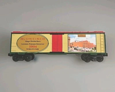 1904 World's Fair Beer Reefer Car 30-7885 MTH Rail King Budweiser Anheuser-Busch - Image 1 of 4