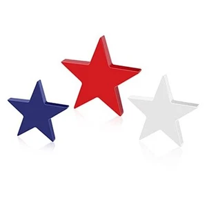 5 Pieces Independence Day Wooden Table Centerpieces Sign Patriotic Star Table - Picture 1 of 8