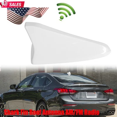 For 2014 2015-2019 Hyundai Sonata Optima White SWP Radio Shark Fin Antenna Cover - Image 1 of 4