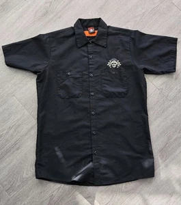 Lucky 13 Shirt Mens Medium Red Kap, black and white - Picture 1 of 5