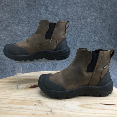 Botas Keen Para Hombre 7.5 M Marrón Revel IV Impermeables Cuero Chelsea Pull On 1025559 Foto 1 de 4