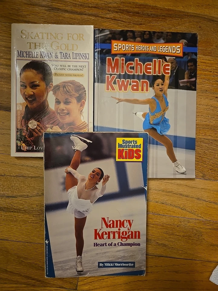 90s Olympic Figure Skating Book Bundle, Michelle Kwan, Tara Lipinski, Nancy... - Image 1 of 4