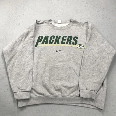 Sudadera DE COLECCIÓN Green Bay Packers Para Hombre Grande Nike Pro Line Cuello Redondo EE. UU. 90s Foto 1 de 4