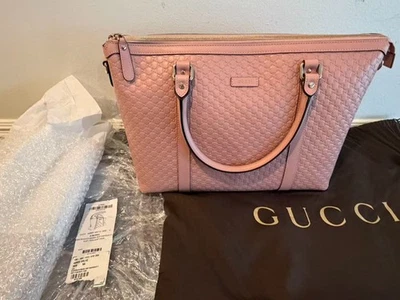 Nuevo Bolso Gucci Margaux (Outlet) Microguccissim Cuero Rosa Suave Auténtico 449655 Foto 1 de 4