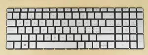 Do HP envy 17-AE000 17-ae100 17t-ae100 Keyboard backlit Silver Swiss Keyboard - Zdjęcie 1 z 2
