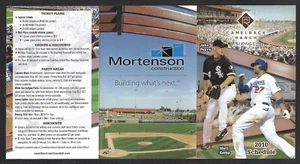 2010 DODGERS & WHITE SOX  Spring Training  Mortenson  POCKET SCHEDULE  NM-MINT - Picture 1 of 1