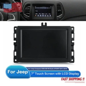 7" LCD Display Touch Screen For 2017-2020 Jeep Compass Radio Navigation Replace - Foto 1 di 6