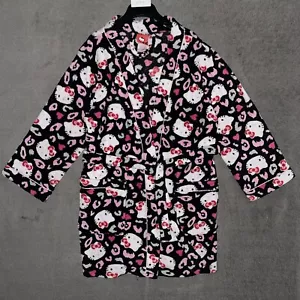 Hello Kitty Girls S Soft Fleece Long Sleeve Sleepwear Bathrobe w/Pockets - Picture 1 of 13