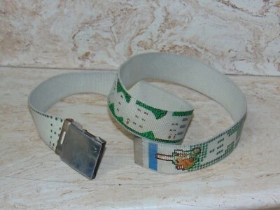 Cinturón Ajustable Arcade Vintage Bordado e Impreso Legend of Zelda Beige De Colección Foto 1 de 4