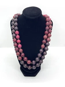 Vintage Tibetan Yak Horn Double Strand Bead Necklace - Picture 1 of 8